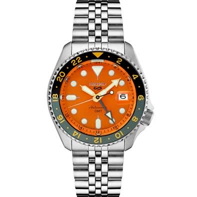 Seiko 5 Sports SS Automatic GMT Watch
