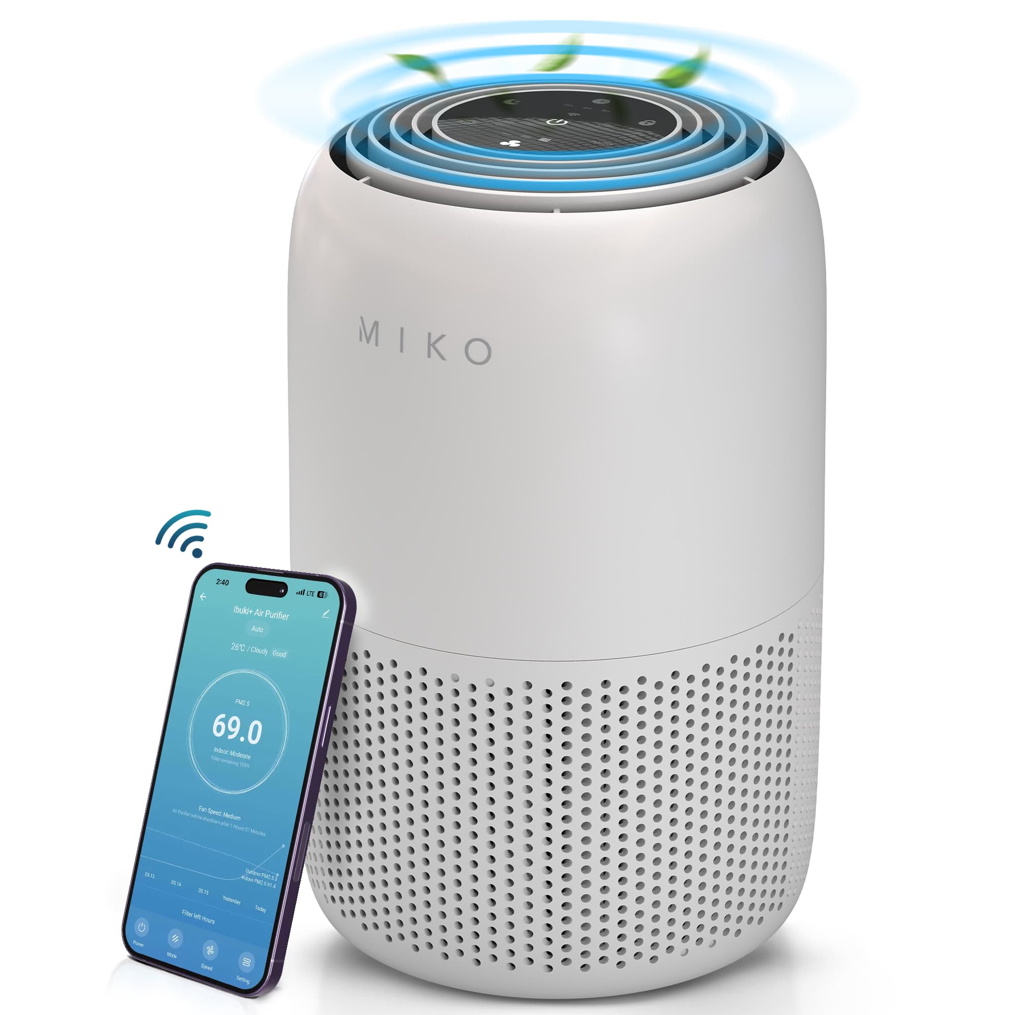 Miko Ibuki+ Next Generation App-Controlled Air Purifier 2