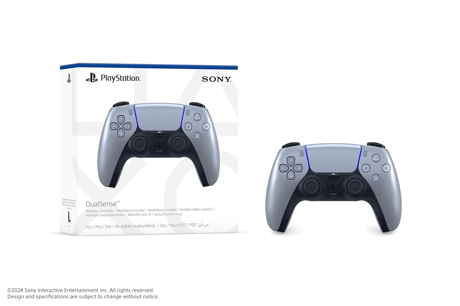 Sony PS5 DualSense Wireless Controller - Sterling Silver