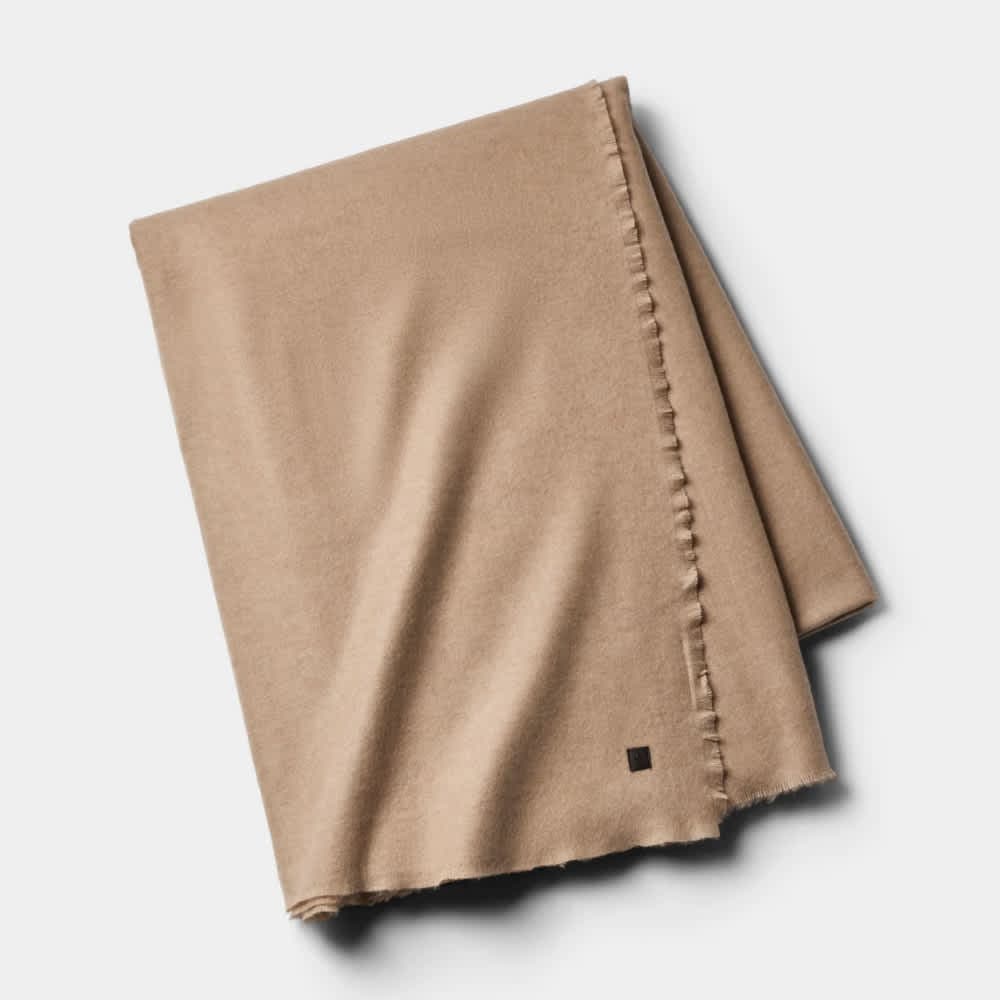 Cashmere Fringe Throw Blanket