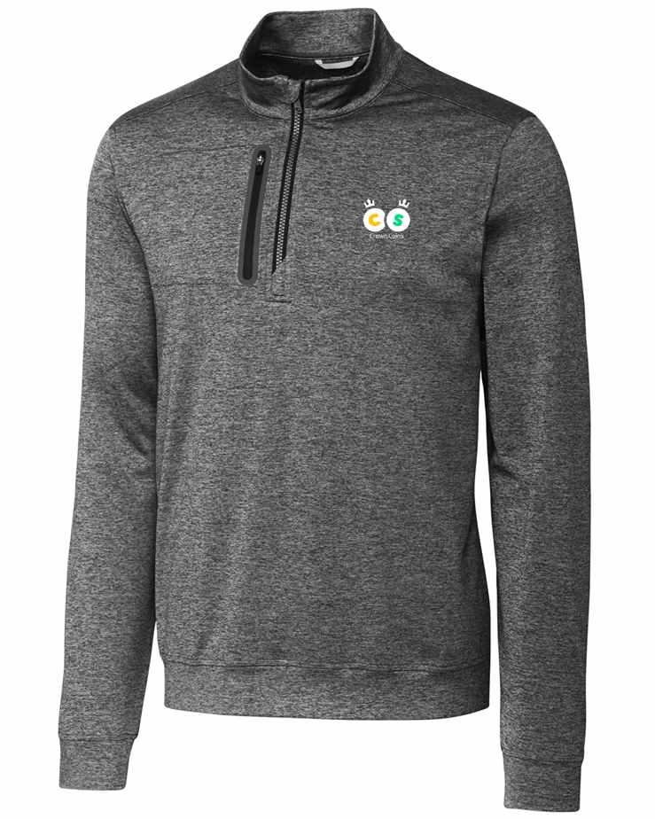 Men's Stealth Heathered Quarter Zip Pullover